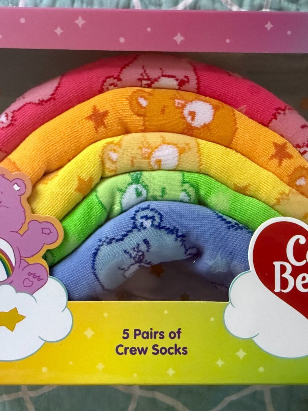 Care Bears Socks - New - 5 pairs